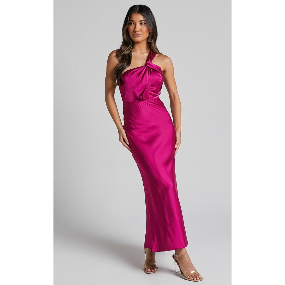 New Showpo Carmella Midi Dress One Shoulder Dress Size Medium MSRP $119 - Picture 4 of 7